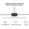 original Type-C Buck Line 5v 3A DVR Hardwire Kit Car Dash Camera Charger 24H Parking Monitoring. 