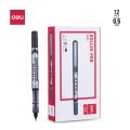 Deli EQ20020 Think Roller Pen Black | Smooth Writing | Pack of 12 Pcs.