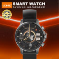 LDNIO SmartWatch 1.58" AMOLED HD Touchscreen Waterproof IPX4 with Bluetooth Calling, Heart Rate Monitor, Sports Fitness, 360mAh Battery, New - Black.