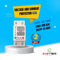 Voltage & Current Protector 63A with Adjustable Protection Settings _ Protects Electrical Equipment from Over-Voltage, Under-Voltage, and Over-Current..