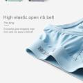 Miiow Men's Underwear Men's Triangle Shorts Ice Silk Breathable Antibacterial Crotch Men's Medium Waist Underwear. 