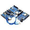 1Set UNO R3 Official Box ATMEGA16U2 / UNO+WiFi R3 MEGA328P Chip CH340G For Arduino UNO R3 Development Board WeMos ESP8266. 