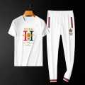 White Cotton Combo T-Shirt & trouser Pant For Man. 