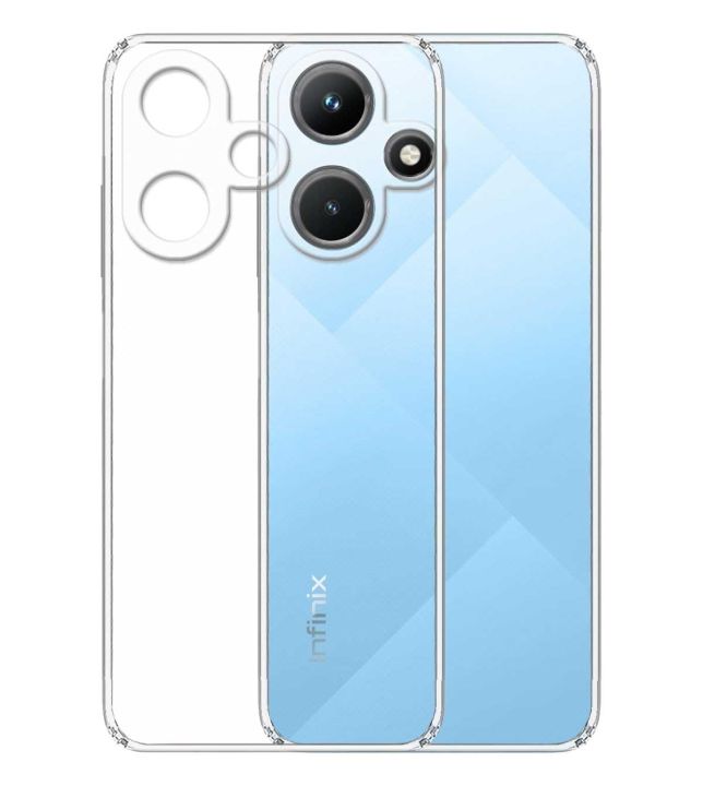 Infinix Hot 30 Transparent Soft & Flexible TPU with bumper Mobile Back Cover