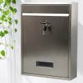 Wall Mounted Mailbox with Key Lock for Townhouse Outside Office Building. 