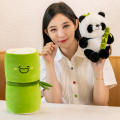 Cute Secret Panda In Bamboo Plush Toy Giant Panda Modern Simple Style Gifts. 