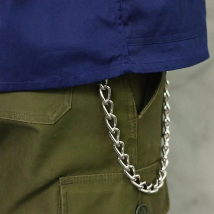 Long Innovative Minimalist Men Jeans Waist Wallet Chain Lightweight Pants Chain Personality Jewelry Accessories