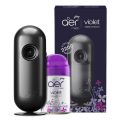 Godrej aer Matic Kit (Machine + 1 Refill) - Automatic Room Fresheners with Flexi Control Spray  Violet Valley Bloom  2200 Sprays Guaranteed  Lasts up to 60 days (210ml). 