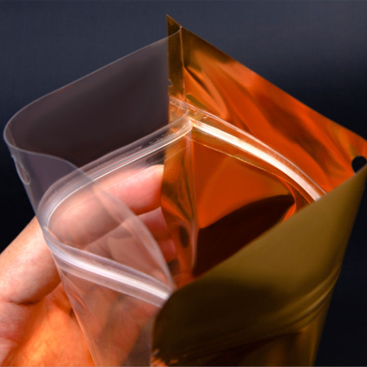 100Pcs%20Gold%20Aluminum%20Foil%20Clear%20Bag%20Zip%20Lock%20with%20Hang%20Hole%20Stand%20Up%20Tear%20Notch%20Reusable%20Food%20Nut%20Candy%20Packaging%20Pouches%20-%20Image%205