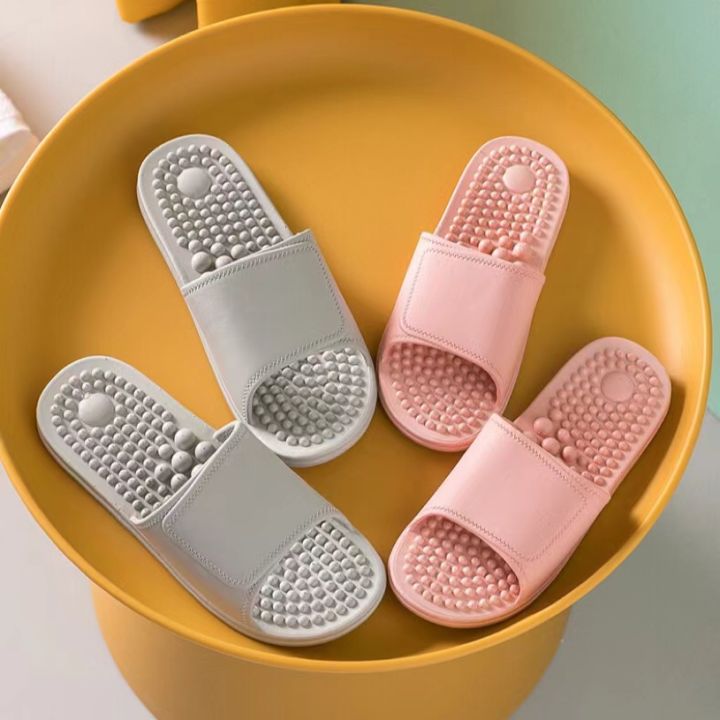 Sole massage plastic slippers for men in summer indoor, bathroom, shower, non slip household, summer men's cool slippers