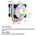 CPU Air Cooler X79 X99 3Pin PWM 4Pin Quiet Processor Cooling Fan For Intel LGA 1151 1155 1200 1700 2011 AMD AM3 AM4 PC Radiator. 