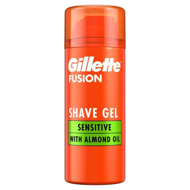Men's care International Uk product Gillette Fusion 5x Action Shave Gel WIth Almond Oil 75 ml