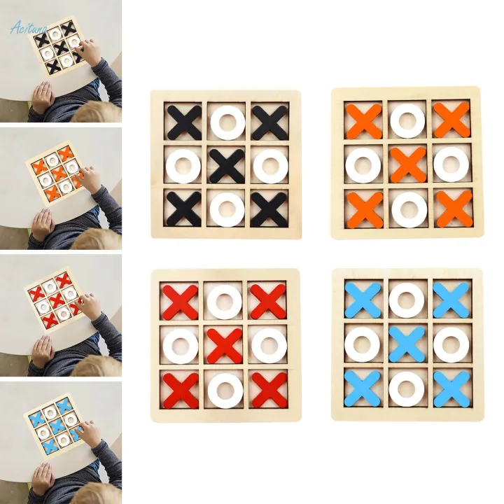Tic%20TAC%20Toe%20Board%20Game%20Family%20Children%20Puzzle%20Brain%20Teaser%20for%20Adults%20-%20Image%208