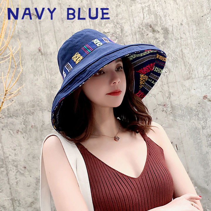 K41%20Women's%20Hat%20Bucket%20Hat%20Fashion%20All-match%20Four%20Seasons%20Big%20Brim%20Panama%20Basin%20cap%20Double-Sided%20Fisherman%20Hat%20Women's%20Sun%20Hat%20-%20Image%205