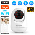 Fuers 4K 8MP IP Camera Tuya Smart Home Indoor WiFi Wireless Surveillance Camera Automatic Tracking CCTV Security Baby Monitor. 