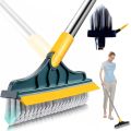 2-in-1 Bathroom Long Brush - Ideal for Tile, Ceramic, and Toilet Cleaning --1Pcs.