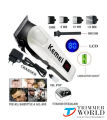Kemei KM-809A Professional Hair Clipper LCD Display Household Rechargeable Trimmer Haircut Clipper Cutter Styling Tool by Trimmer World. 