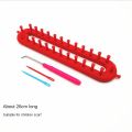 Gift Plastic Weaving Loom Knitting Kit Rectangle Handmade Craft DIY Machine Sewing Tools DIY Wool Knitter Women. 