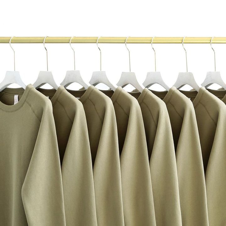 350gHeavy%20Khaki%20round%20Neck%20Solid%20Color%20Hoodie%20WomenoversizeLoose%20Coffee%20Color%20Couple%20Long-Sleeved%20Shirt%20Men's%20Autumn%20-%20Image%203