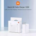 Xiaomi 120W Charger Fast Charger Quick Charging Power Adapter With Mi Type-C Cable For Xiaomi 10 11 Ultra Black Shark 4 Redmi Note 9 10 pro. 