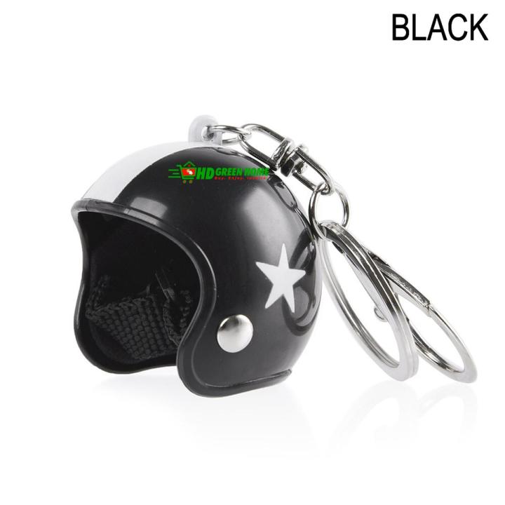 Creative Motorcycle Motorbike Bicycle Helmet Key Chain Ring Keychain Keyring UK - Foto 4