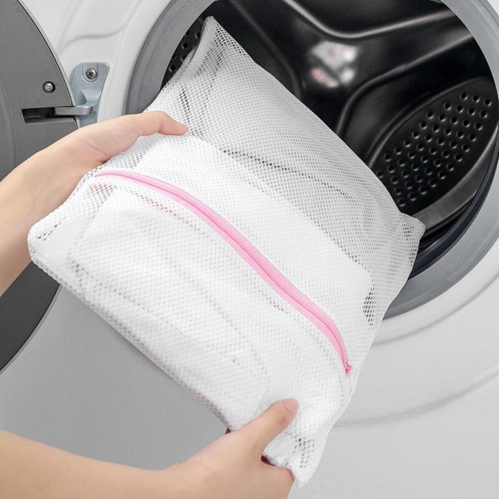 【2023】 3 Size Fine and Coarse Net Zippered Laundry Wash Bags Foldable Delicates Clothing Care Washing Machine Clothes Protection Net