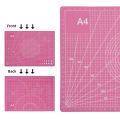 GC 11.8"x8.7" Self Healing Cutting Mat, A4 Double-Sided Adhesive Surface Rotary Cutting Mat With Gridded Measurements For Fabric Leather Cutting Quilting Modeling Project. 