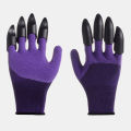 1 pair of safety glovesgarden rubber TPR thermoplastic construction worker ABS claws. 