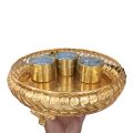 Paner Bata Pandan Sets Khandani china Golden Paner Box Betel Leaf tray Set - With 3 Pots Experience Traditional Betel Leaf Serving With This Stylish Set gift set. 