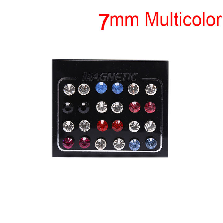 24Pcs/Set%20Magnetic%20Non-Piercing%20Clip%20Round%20Rhinestone%20Stud%20Earrings%20Jewelry%20Nicle%20-%20Image%209
