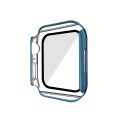Electroplating Matte All-inclusive PC + Tempered Glass Watch Case For Apple Watch Series 9 / 8 / 7 45mm.