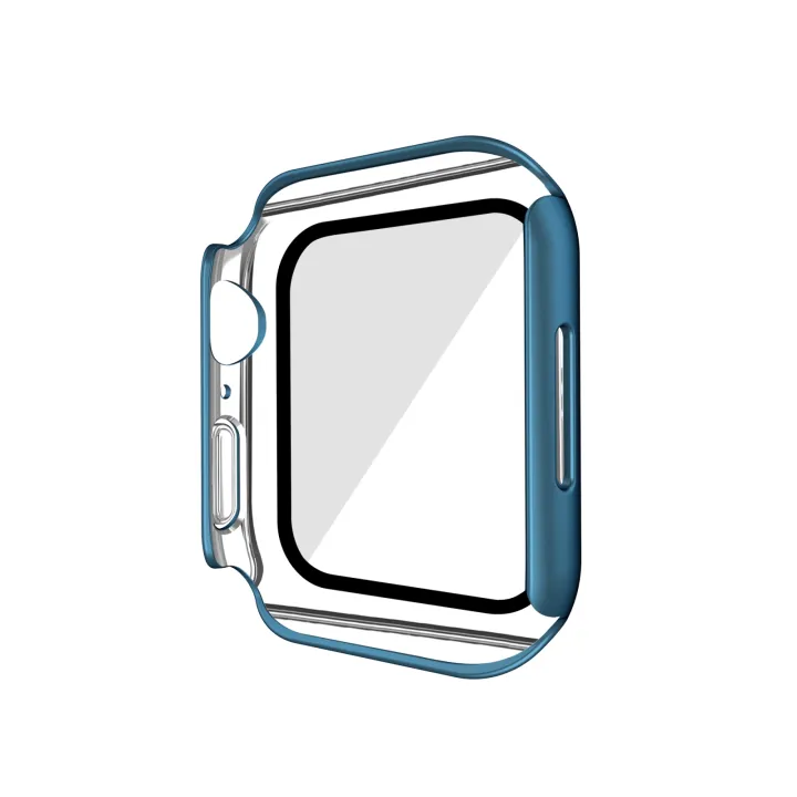 Electroplating%20Matte%20All-inclusive%20PC%20+%20Tempered%20Glass%20Watch%20Case%20For%20Apple%20Watch%20Series%209%20/%208%20/%207%2045mm%20-%20Image%2010