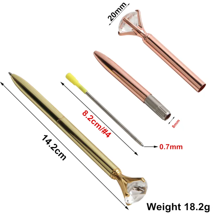 2+20Pcs/Set%20Big%20Diamond%20Crystal%20Pen%20Gem%20Ballpoint%20Pens%20Metal%20Ball%20Pen%20Refills%20Kawaii%20Magical%20Pen%20Fashion%20School%20Office%20Supplies%20-%20Image%203