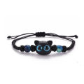 1/2Pcs Cute Cartoon Black Cat Bracelets For Couples Hand Woven Pull-out Bracelet Fashion Accessories for Girls Birthday Gift. 