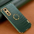 xprmy for Vivo S7e / Vivo Y73s Phone Case Crocodile Leather Texture Electroplated Frame Camera Protection Soft TPU Shockproof Full Protection Back Cover. 