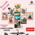 9 pcs Most Unique Combo Wallboard set for Home Decoration. Wall Decoration for Home and Office. 