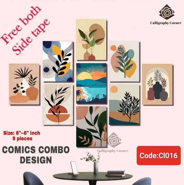 9%20pcs%20Most%20Unique%20Combo%20Wallboard%20set%20for%20Home%20Decoration.%20Wall%20Decoration%20for%20Home%20and%20Office%20-%20Image%202