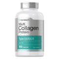 Multi Collagen Protein 2000 mg 180 Capsules Type I, II, III, V, X  Keto & Paleo Friendly by Horbäach. 