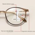 Elbru Anti Blue Light Reading Glasses Progressive Multifocus Reading Glasses Women Men Ultralight Presbyopia Multi-focus Eyewear. 