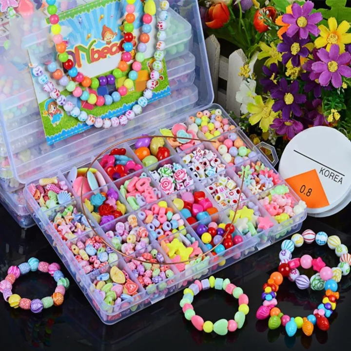 1%20Set%20Children%20Kids%20Girls%20DIY%20Bracelet%20Beads%2024%20Compartment%20Arts%20Craft%20Jewelry%20Making%20Box%20-%20Image%202