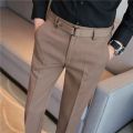 High Quality Elasticity Suit Pants Men Formal Business Office Social Dress Pants Slim Fit Casual Wedding Ankle Trousers Pantalon.