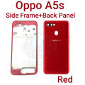 For Oppo A5s Side Frame + Back Panel Housing + Camera Glass Back shell Replacement Spare Parts. 