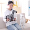 30cm Simulation Horse Plush Toys Cute Stuffed Animal Zebra Doll Soft Realistic Horse Toy Kids Birthday Gift. 