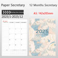 【Best value】 2025 Monthly Planner Calendar Book 24 Sheets A4/A5 Notepad Easily Organize Plan Create for Work Meeting School Journal Daily Use.