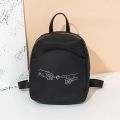 White Picture Print Mini Backpack Crossbody Bag for Teenage Girl Women Shoulder Phone Purse Korean Style New Trendy Female 2023. 