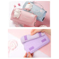 (New) cute cat depreion double-layer pencil bag portable girl kawaii tationery. 