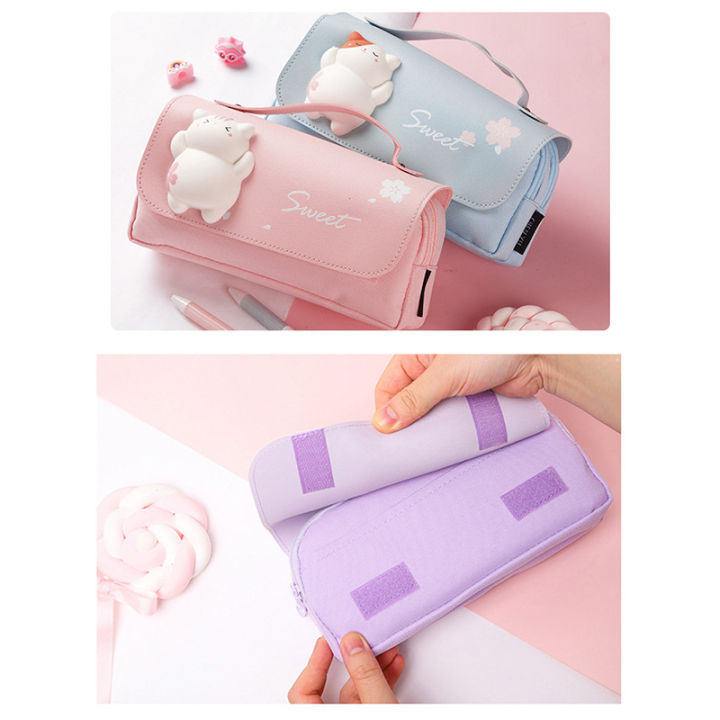 (New)%20cute%20cat%20depreion%20double-layer%20pencil%20bag%20portable%20girl%20kawaii%20tationery%20-%20Image%207