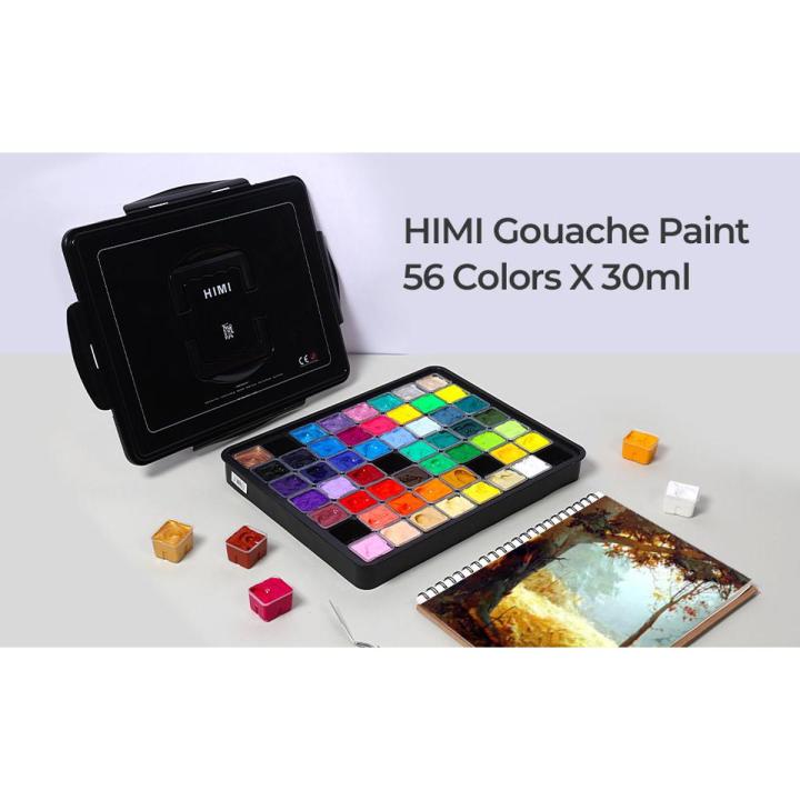 HIMI Gouache Paint Set Jelly Cup (30ML) - 56 Colors