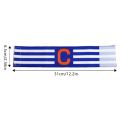 Captain Armband 2024 Leader Match Elastic Football Armband Team Grouping 31*6.5cm Sleeve Badge School Reward for Kid. 