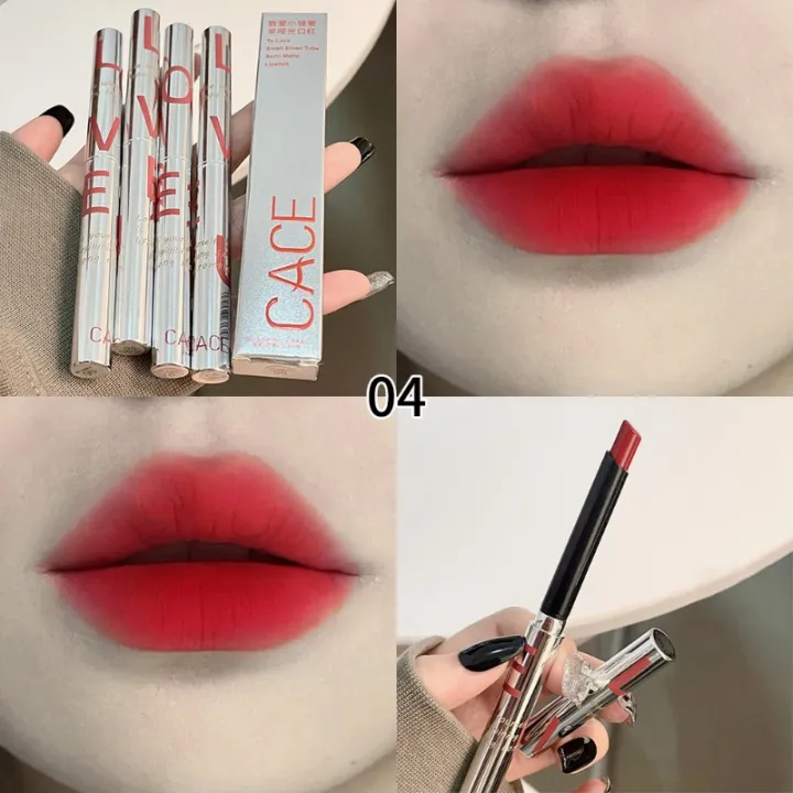 CACE%206%20Colors%20Retro%20Rose%20Lipstick%20Matte%20Moisturizing%20Waterproof%20Sexy%20Red%20Lip%20Tint%20Fog%20Lip%20Balm%20Slim%20Tube%20Lips%20Makeup%20Cosmetic%20-%20Image%209